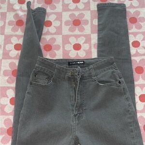 Fashion Nova Charcoal Skinny Jeans